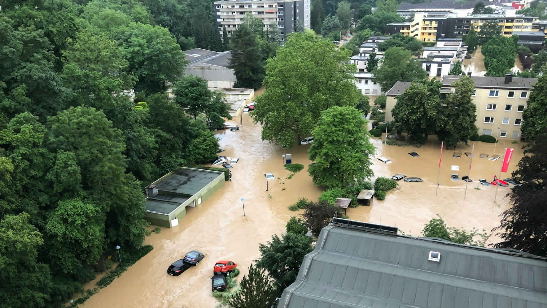 Water damage restoration services.
